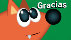 Gracias Adorable Fox Cartoon GIF