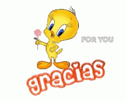 Gracias Cute Tweety Bird GIF