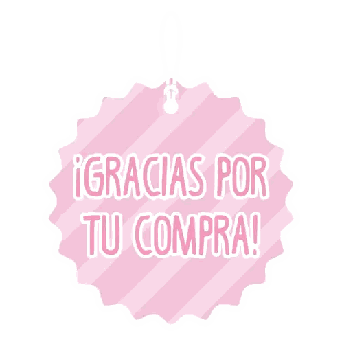 Gracias Por Tu Compra Pink Label Sticker