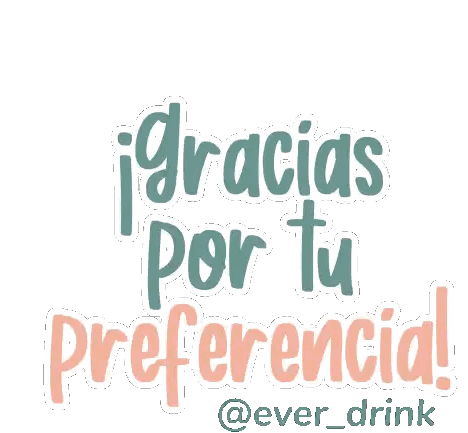 Gracias Por Tu Preferencia Sign Sticker