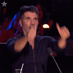Gracias Simon Cowell Two Thumbs Up GIF