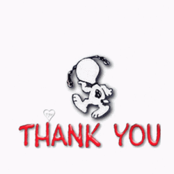 Gracias Snoopy Dog Hearts GIF