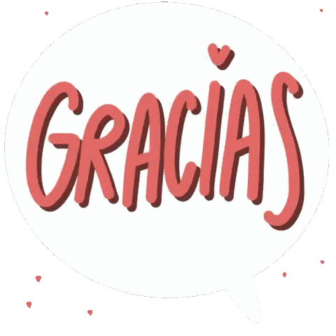 Gracias Speech Bubble Sticker