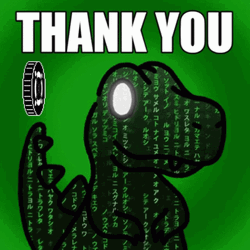 Gracias Thank You T-Rex Animation GIF
