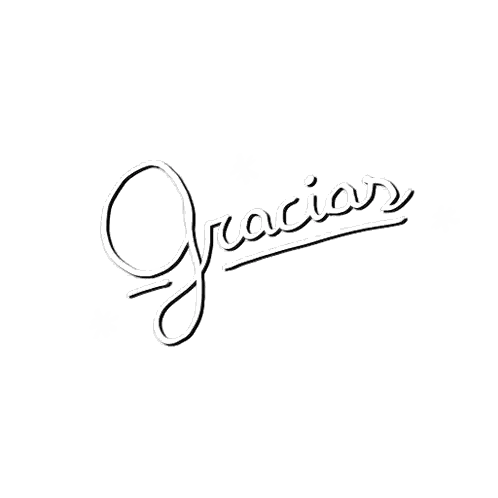 Gracias Written In Cursive Sticker