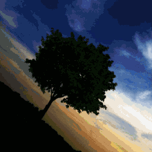  Gradient Color Glitching Tree  GIF