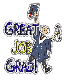 Graduate Holding Diploma Great Job Grad Sticker