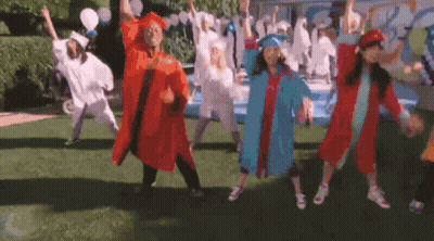 Graduates Dancing In Field GIF
