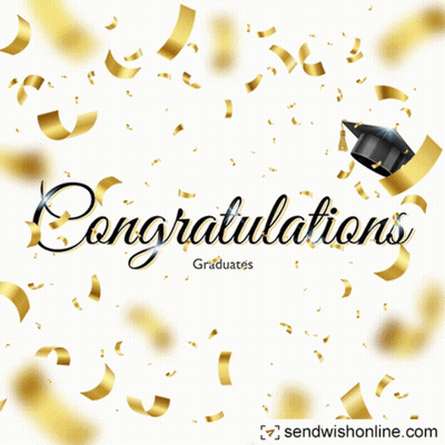 Graduates With Graduation Cap GIF