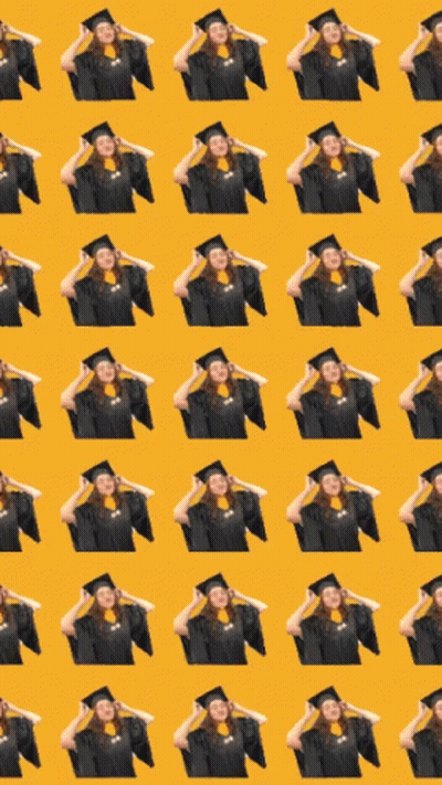 Graduation Cap And Gown GIF