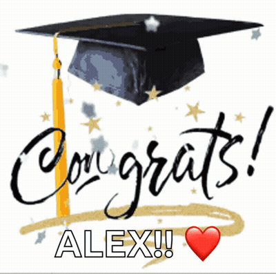 Graduation Cap And Tassel Congratulations Card GIF