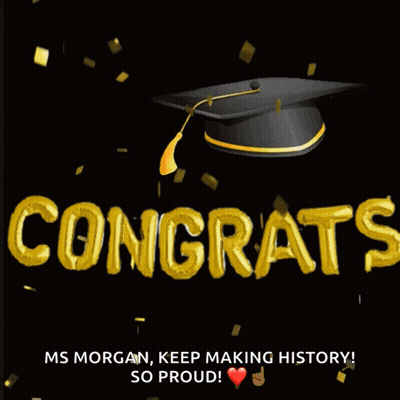 Graduation Cap Congratulations Card GIF