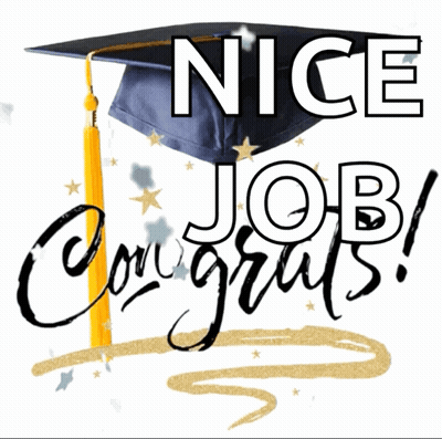 Graduation Cap Nice Job Congrats GIF