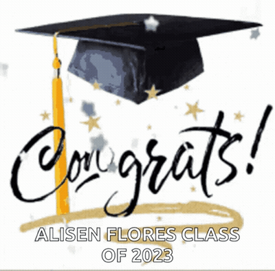 Graduation Cap With Congrats GIF