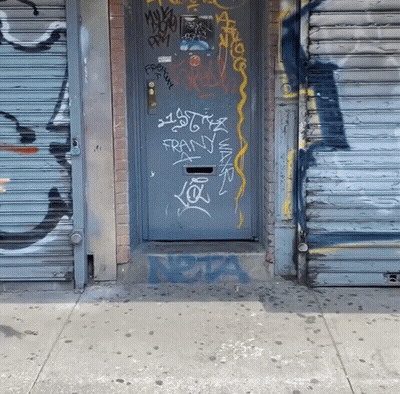 Graffiti Door With Fran GIF