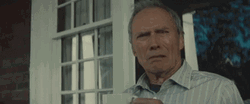 Gran Torino Clint Eastwood Anxious GIF