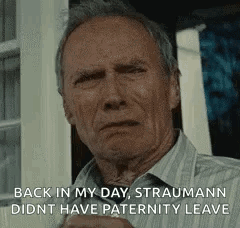 Gran Torino Clint Eastwood Didn't Have Paternity Leave GIF