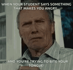 Gran Torino Clint Eastwood Trying To Bite Your Tongue GIF