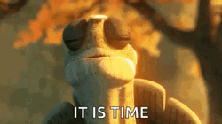Grand Master Oogway It Is Time GIF