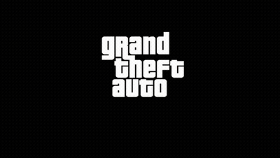 Grand Theft Auto Chinatown War Logo On Black Background GIF