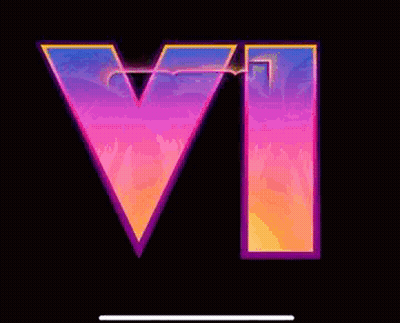 Grand Theft Auto V Logo On Dark Background GIF