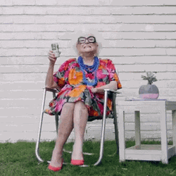 Grandma Afternoon Tea Cheers GIF