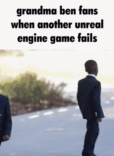 Grandma Ben Fans Another Unreal Engine Game Fails GIF