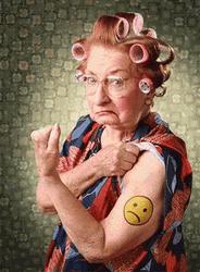 Grandma Bicep Tattoo Smile GIF