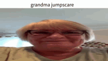 Grandma's Screaming Face Jump Scare