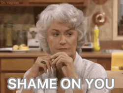Grandma Shame On You GIF