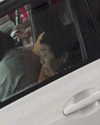 Grandma Shotgun Playing Dentures No Teeth GIF