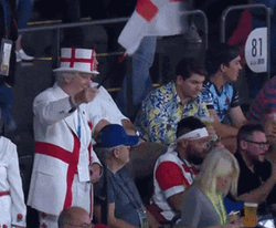 Grandma Waving The England Flag GIF