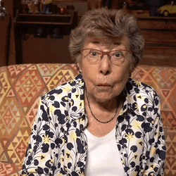 Grandma With Glasses Silence GIF