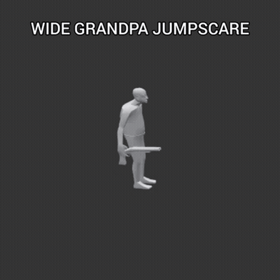 Grandpa Jumpscare Flying Object GIF
