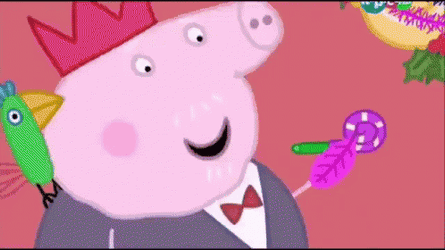 Grandpa Pig Celebrates Happy 65Th Birthday With George GIF