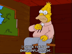 Grandpa Simpson Talking About FlimFlammin GIF