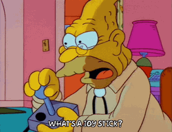 Grandpa Simpson What's A Joystick GIF