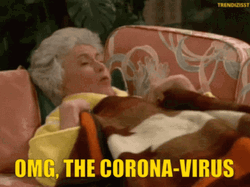 Granny Covid Dry Cough GIF