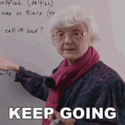 Granny Just Keep Going GIF