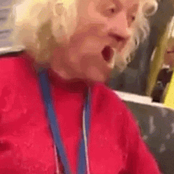 Granny Mouth Play Dentures No Teeth GIF