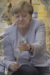 Granny Using Party Popper GIF