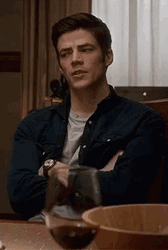 Grant Gustin Barry Really GIF