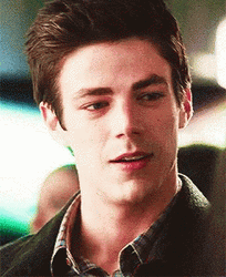Grant Gustin Barry Smitten Smile GIF