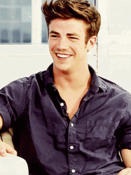 Grant Gustin Nod Smile GIF