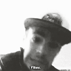 Grant Gustin Yikes GIF