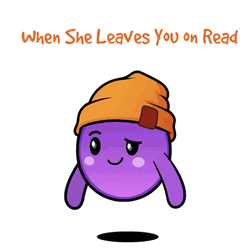 Grape Emoji Angry Being Left On Read GIF
