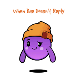Grape Emoji When Bae Messages Left On Read GIF