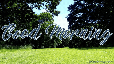 Grassy Field Saying Good Morning