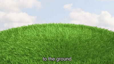 Grassy Hill Saying To The Ground GIF