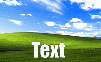 Grassy Hill With White Text GIF